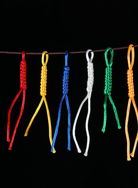 西藏手工编织虫草结多色结绳饰品