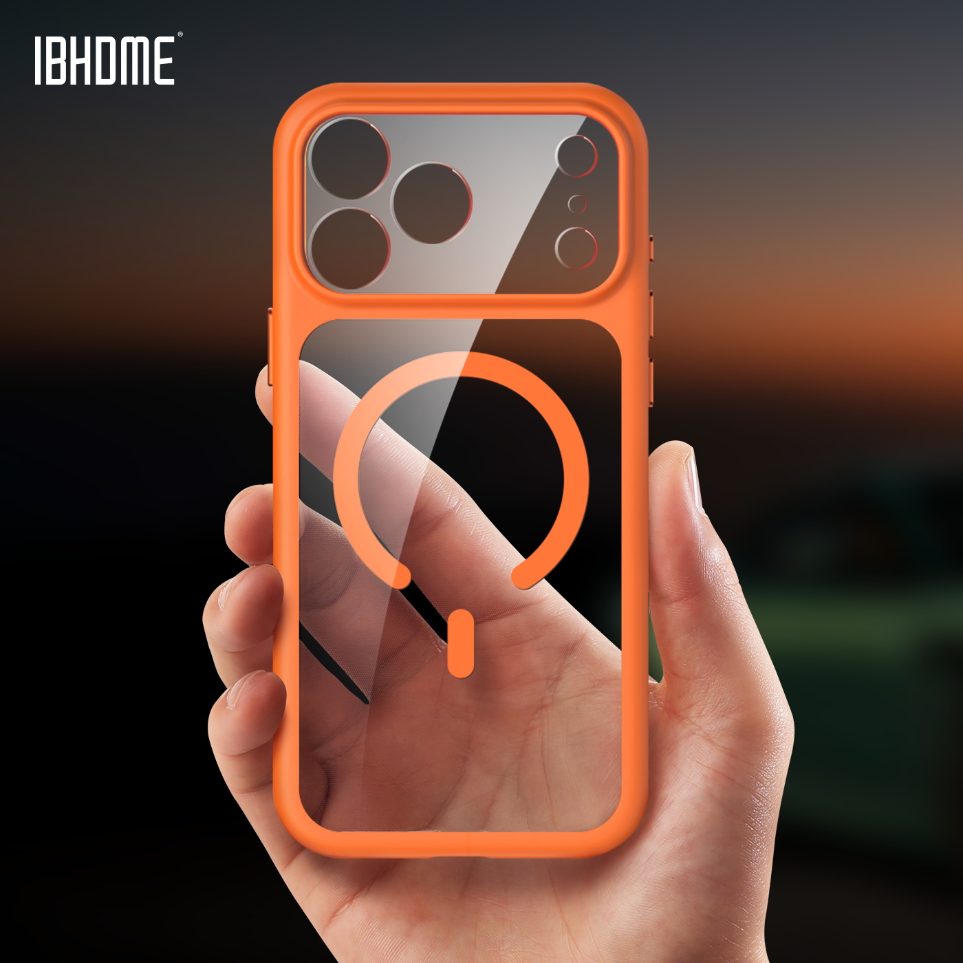 17promax精孔透明镜头全包防摔壳