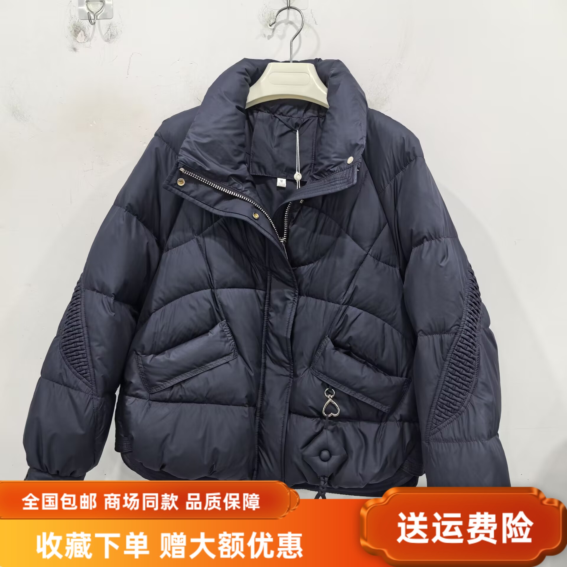 蔻缇莎K25DD189冬装2025女款时尚休闲白鸭绒保暖宽松羽绒服短外套