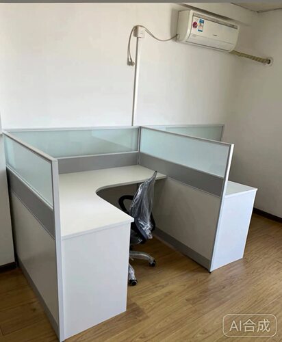 北京职员简约现代办公桌椅组合四六人员工位转弯屏风卡座L型转角