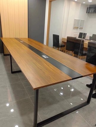 北京定制会议桌办公桌长桌简约现代会议室培训桌工位洽谈桌椅组合