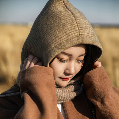 100%纯山羊绒巴拉克拉法帽帽子