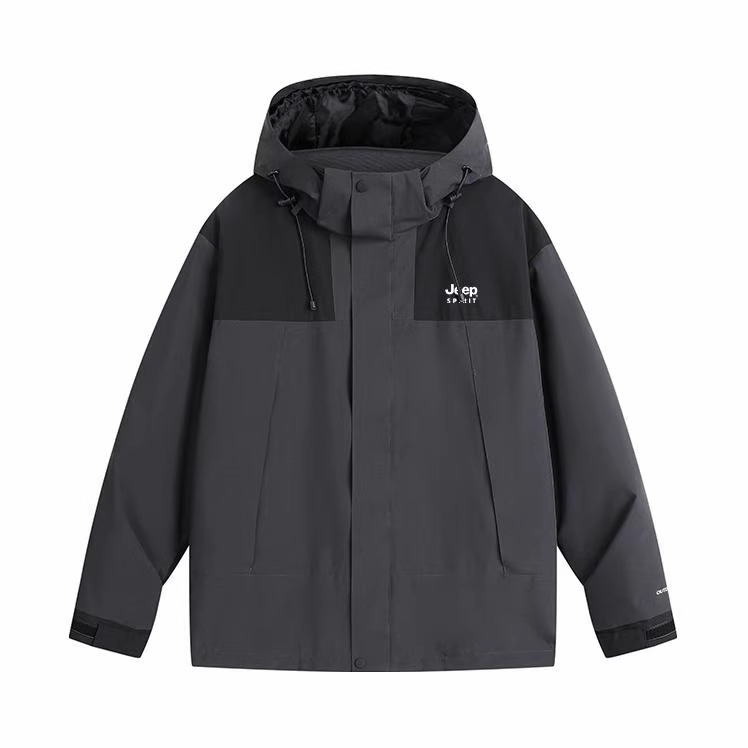 JEEP SPIRIT 防风防水加厚三合一内胆连帽冲锋衣 男女同款 JP2368