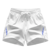 美式 双边小闪电迷你图案篮球多巴胺运动短裤