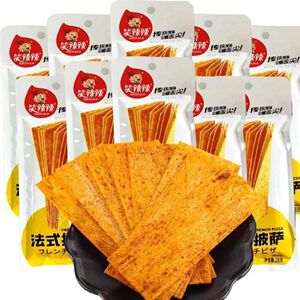 笑辣辣法式披萨味麻辣条辣片调味面制品怀旧零食儿时校园网红小吃