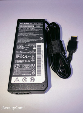 适用于 联想笔记本电源适配器20V4.5A电脑充电线E431T440方口90W