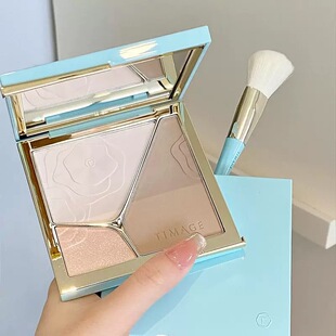 彩棠修容盘3.0粉饼高光一体三色提亮脸部轮廓鼻影阴影立体修容盘