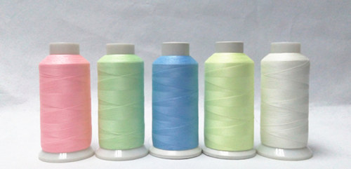 Simthread2500码5色机用电脑绣花线夜光线大支