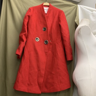 百搭上衣女外套女毛呢大衣w84 时尚 伊华欧秀专柜撤柜2025新款 女装