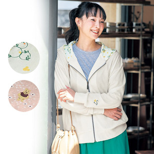 出口日本外贸女秋毛圈舒适保暖百搭纯色基础款连帽拉链宽松外套