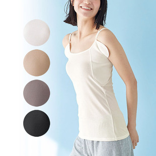 出口日本外贸女夏冷感吸湿排汗抗菌除臭腋下汗垫内搭打底吊带背心