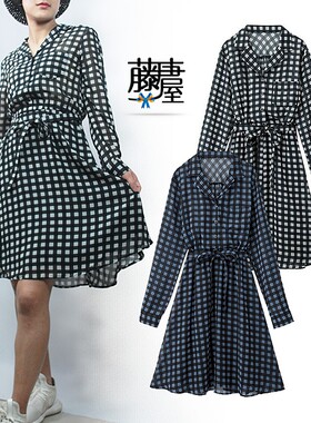 出口日本尾单轻盈淑女风连衣裙