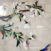 马赛克精剪画拼图现代抽象简约艺术展示厅壁画挂画摆件背景墙定制