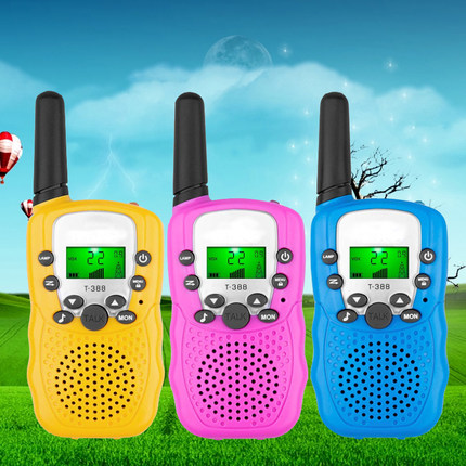 T388亲子户外3岁-14岁可充电无线儿童玩具电话器机对讲机一对包邮