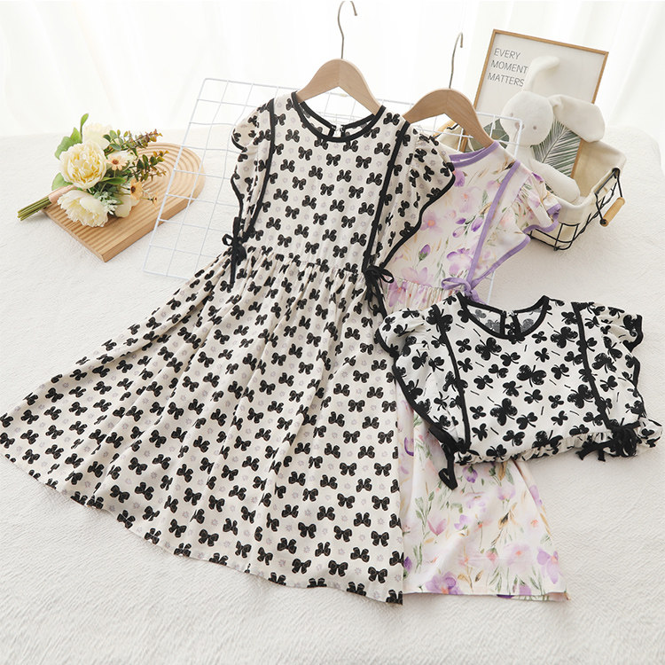 女童裙子中大童新款棉绸短袖裙小女孩夏季薄款人造棉连衣裙,童装/婴儿装/亲子装,连衣裙,淘宝优惠券,粉丝福利购,淘宝优惠卷