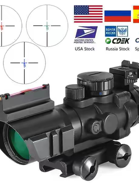 4x32速瞄固定四倍镜高清抗震十字望远镜模型器材挂墙弹弓玩具备件