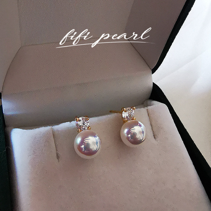 极光AKOYA天女珍珠王妃款耳钉S925纯银人造仿珍珠,饰品/流行首饰/时尚饰品新,耳环,淘宝优惠券,粉丝福利购,淘宝优惠卷