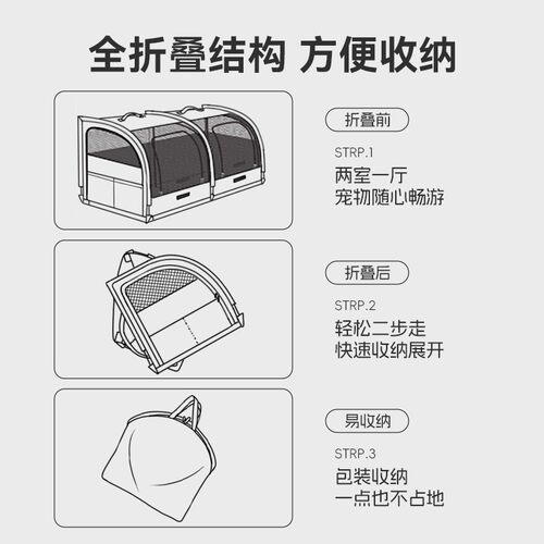 车载狗窝猫窝四季通用可折叠便携式宠物猫狗笼子狗狗坐车外出