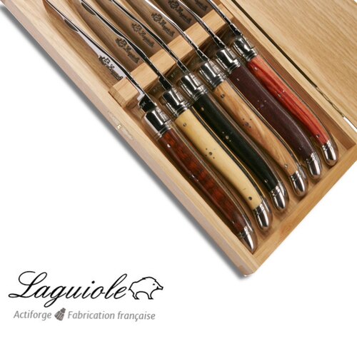 Laguiole拉吉奥乐木材质地牛排刀