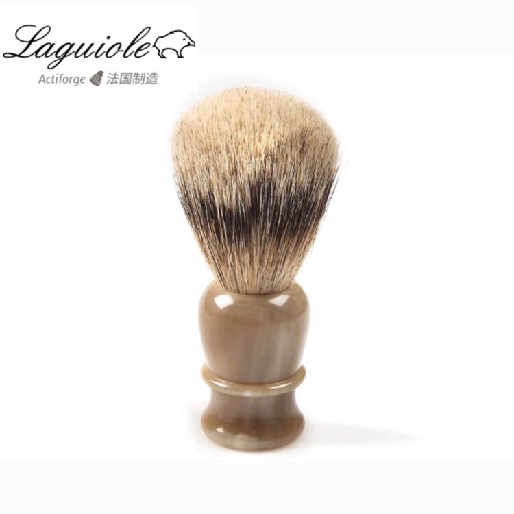 法国 Laguiole 天然獾毛刷 棕牛角手柄 产地直邮 正品保证