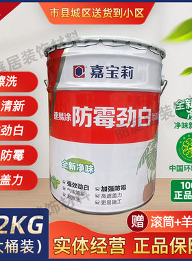 嘉宝莉速易涂防霉劲白家用墙面漆
