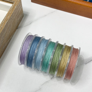 莫兰迪加密71号玉线10米小卷0.4mm极细无弹力小米珠手链diy串珠线