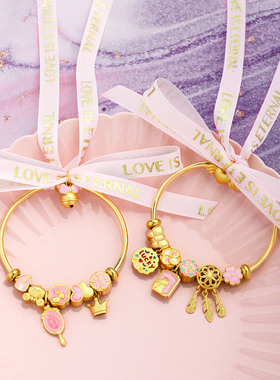 古法金手镯女ins小众设计