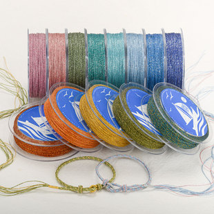 0.5mm特细戒指编织细线 6股洒金线蜡线 0.4 手链编绳股线 0.2