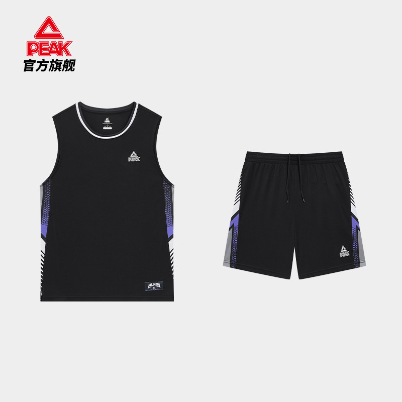 匹克篮球服套装男新款夏季训练实战比赛球服运动服宽松男套装队服