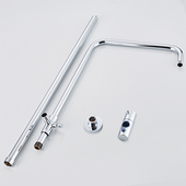 加厚淋浴管配件全铜淋浴花洒升降杆套装 不锈钢升降支架浴室DIY