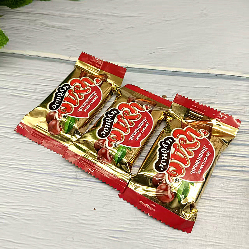 俄罗斯进口贵族樱桃味饼干糖果独立包装休闲零食小包装糖果500克