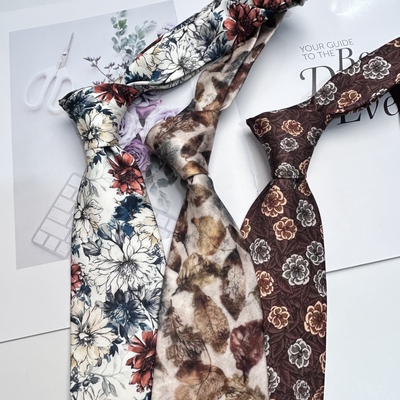 涤丝休闲商务领带正装手打