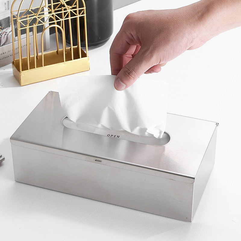 304不锈钢桌面抽纸盒咖啡店民宿酒店装饰纸巾盒北欧风ins餐巾纸盒,家装主材,卷纸器/纸巾架,淘宝优惠券,粉丝福利购,淘宝优惠卷