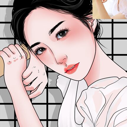 真人照片转手绘写实漫画头像定制插画动漫设计约稿微信肖像画2021