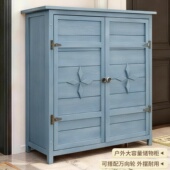 别墅户外庭院子走廊入户防水鞋 柜家用室外门口楼道防雨防晒收纳柜