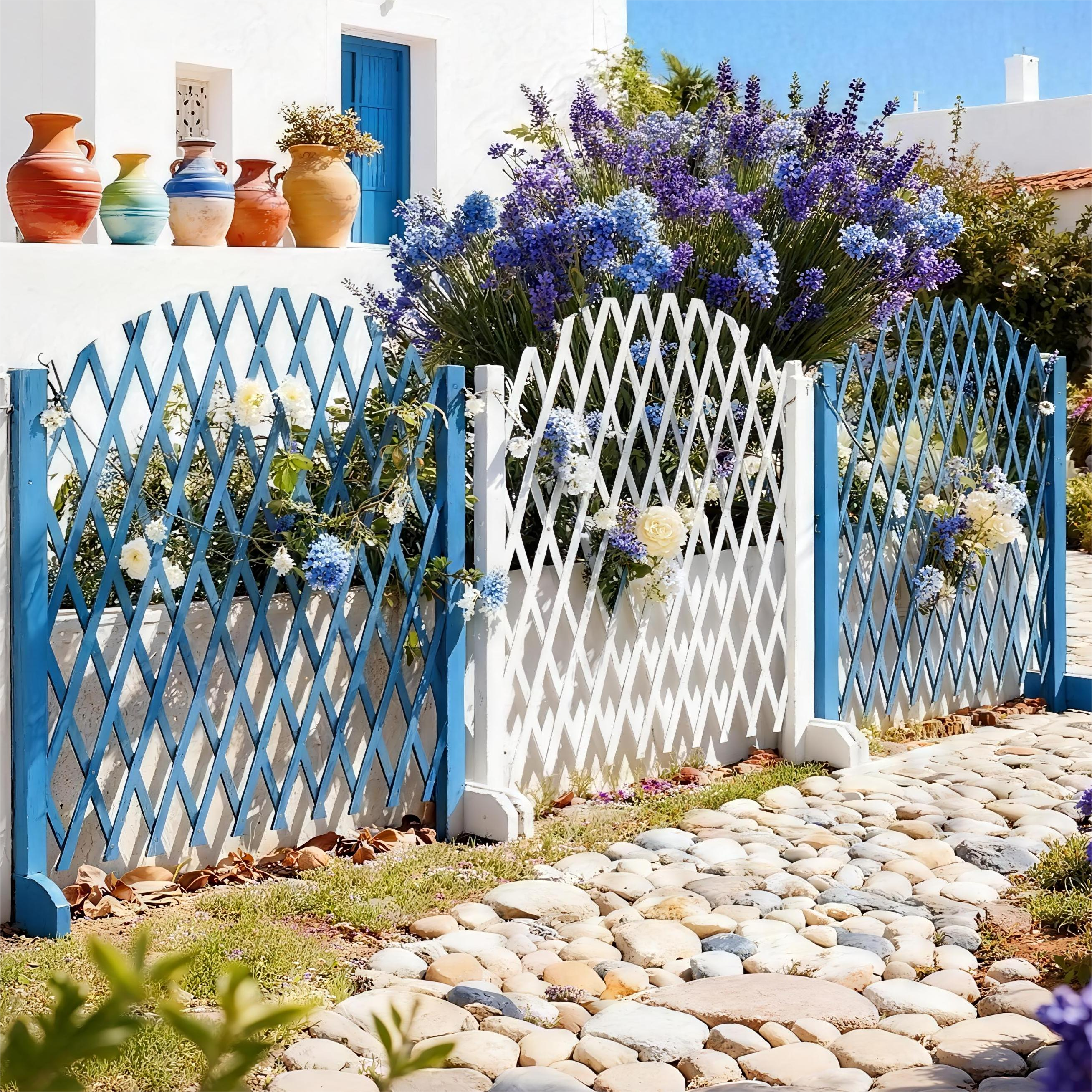 户外防腐木伸缩栅栏隔断