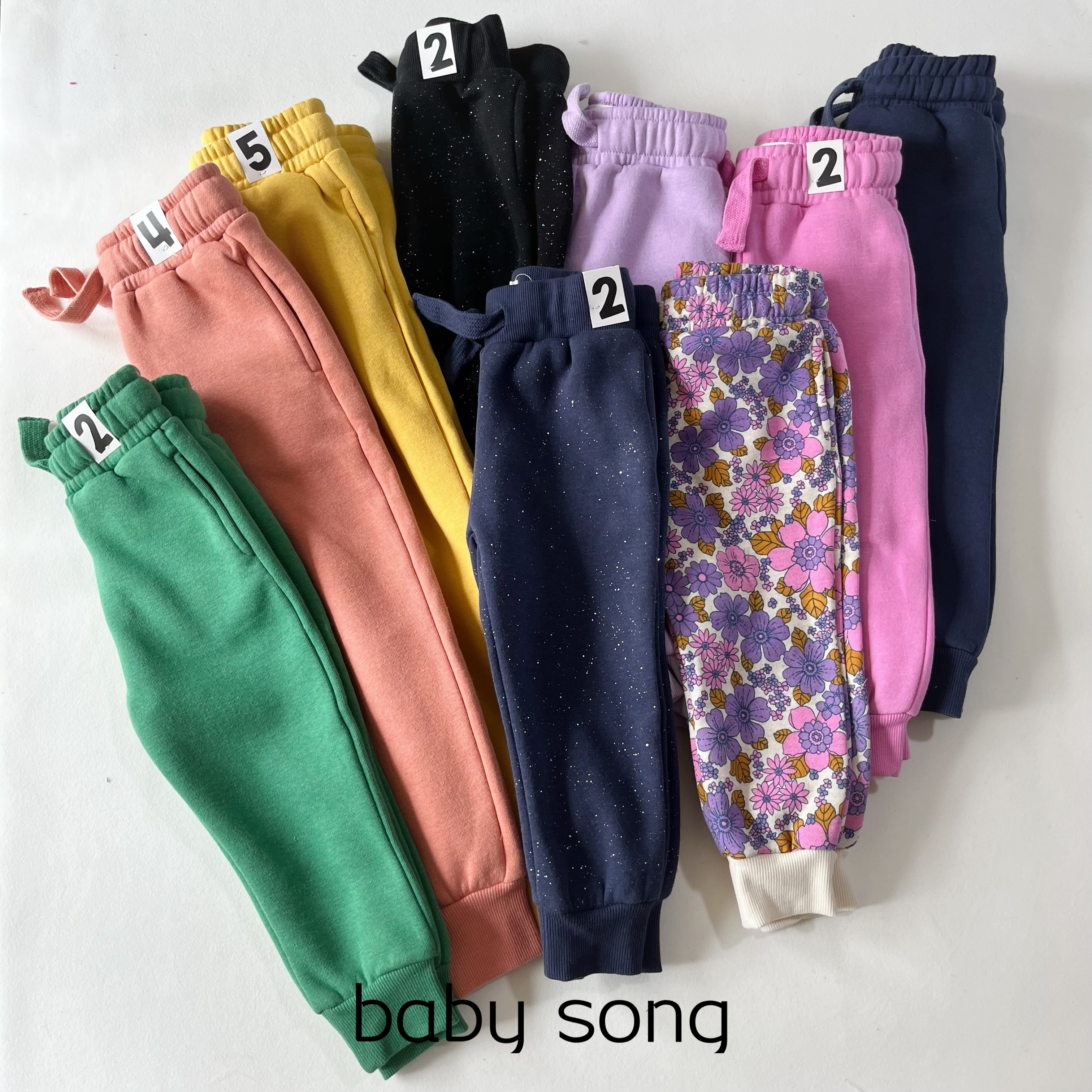 澳单12岁女童宝加绒秋冬抽绳卫裤