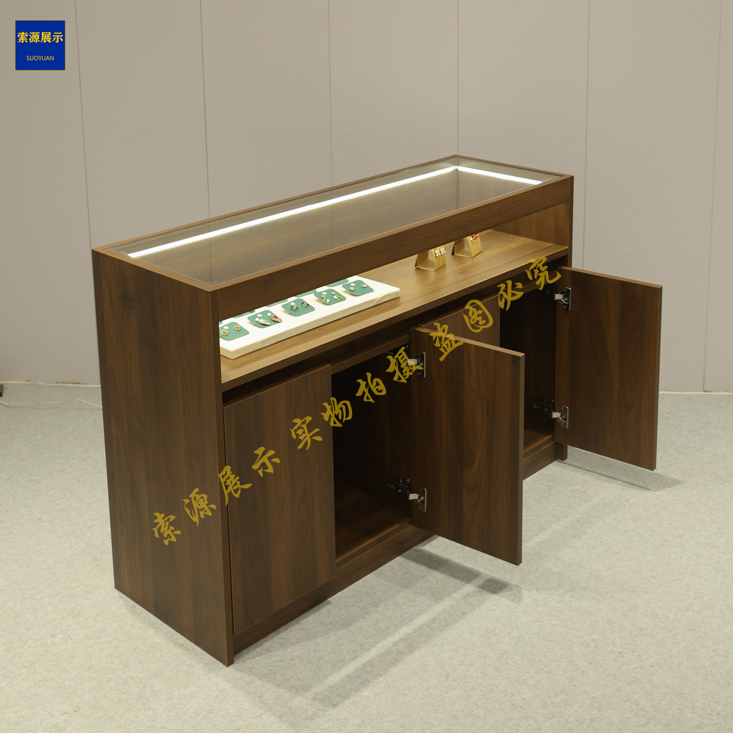 商场饰品店展示柜陈列柜货架 服装内衣文创店中岛摆台货架玻璃柜