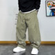 复古阔腿工装 裤 男2026年春秋款 美式 抽绳宽松直筒休闲长裤 潮流百搭
