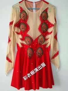 新款杂技演出服装表演服服装吴桥杂技彩衣可定制批发