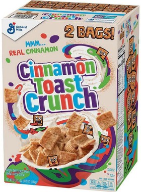 美国原装进口晶磨Cheerios肉桂吐司味麦片1.4KG盒装即食早餐