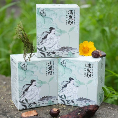 云开东方青丝19味中草植物萃取蓬松控去屑油洗发粉侧柏叶养发家用