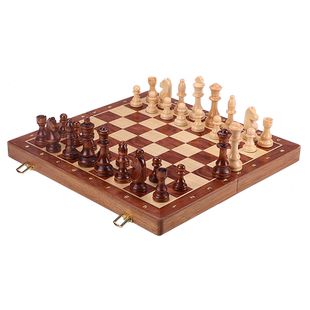 国际象棋实木质高档国际象棋套装棋盘儿童小学生chessboard西洋棋