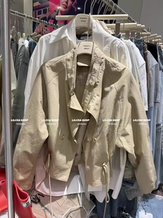 宽松休闲百搭短款 MH家 韩版 新款 风衣外套女潮 2026年春季