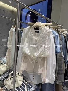 时尚 韩版 百搭显瘦高级感气质镂空针织背心裙女 2026新款 MH家