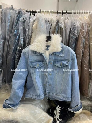 MH家 2025秋冬新款韩版时尚百搭宽松显瘦羽绒牛仔外套女短款