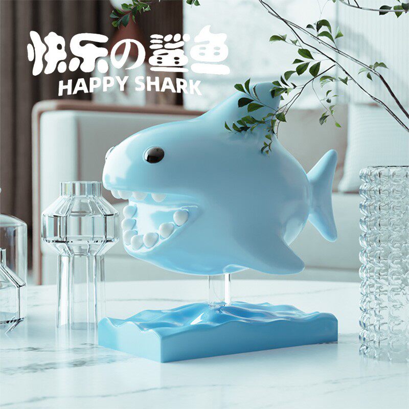 鲨鱼乳牙盒创意实用礼物牙齿收纳儿童男女孩纪念摆件家居装饰品