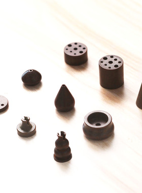 纯铜苏工多孔九孔香插线香多规格三根香炉礼佛紫铜色香座大全