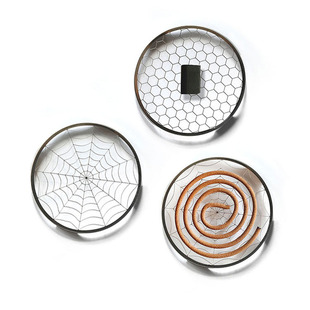 蜂网蜘蛛网碳架盘香架不锈钢点无粘粉香篆替代防火棉