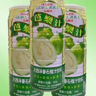 台湾进口 大西洋芭乐汁960ml番石榴汁饮料聚会餐饮畅饮12罐/整箱